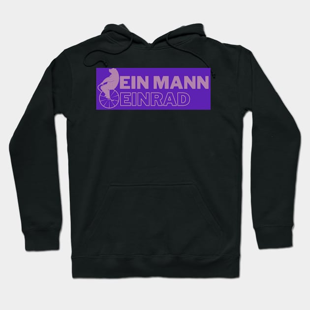 Bär - Ein Mann Einrad Artist Zirkus Design Hoodie by Maggini Art